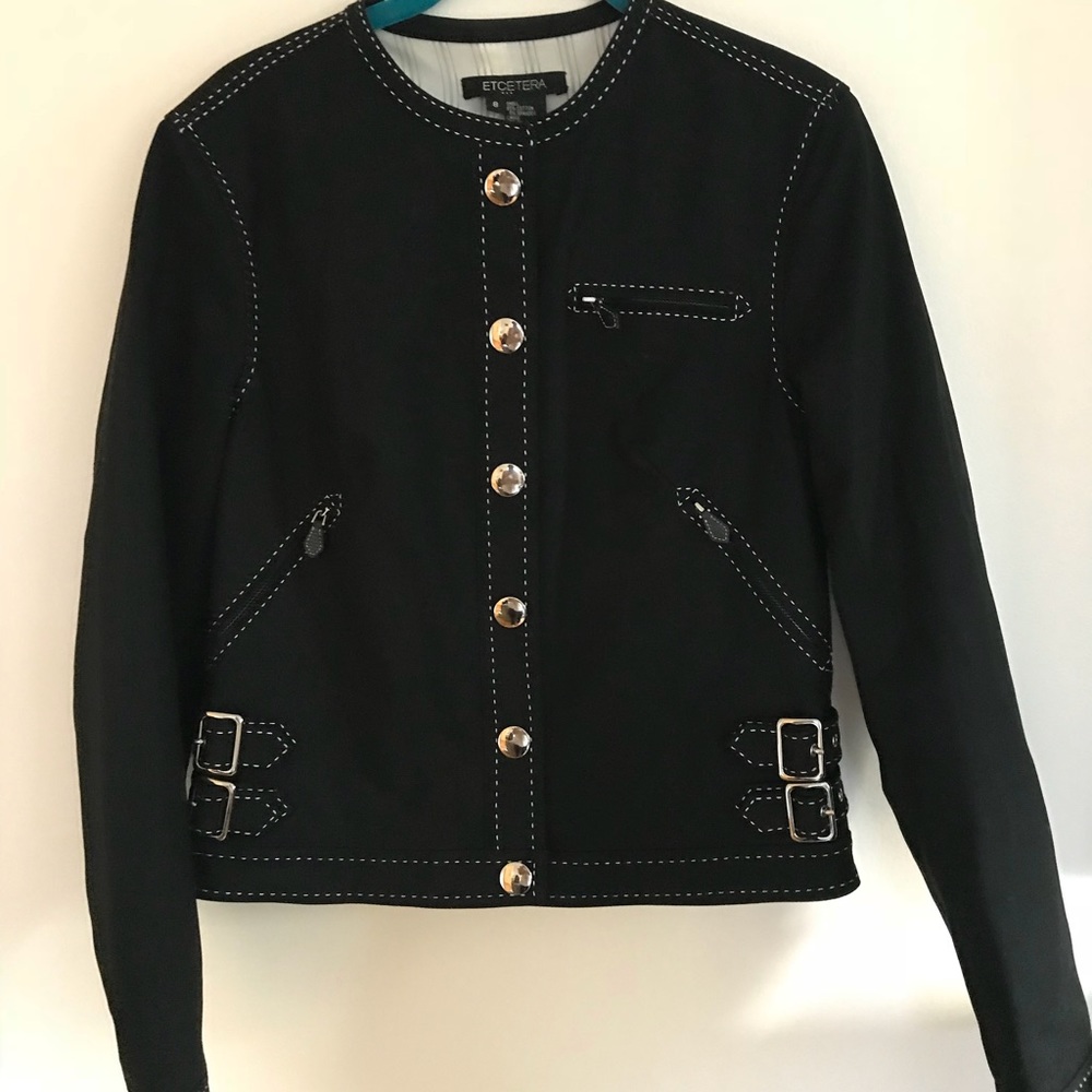 Etcetera Blazer Jacket Black 8 - image 1